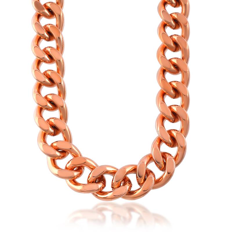 Pure copper 111 grams, thick and heavy necklace for men jewellery