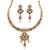 Brass micron gold handmade thewa work necklace set for women