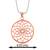 Pure copper flower of life sacred geometry mandala design pendant for women