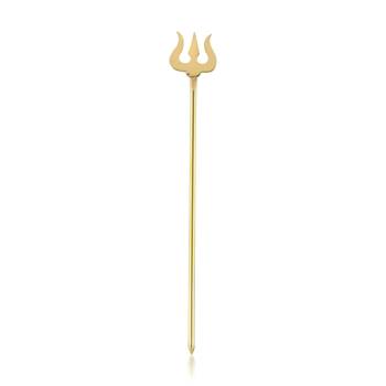 Brass gold plated durga ma finger ring, trishul,  pendant combo 2