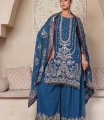 Peacock Teal Mirror-Work Set