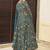 Aqua blue muslin digital print designer salwar suit