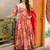Red muslin digital print designer salwar suit