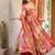 Red muslin digital print designer salwar suit