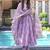 Lavender muslin digital print designer salwar suit