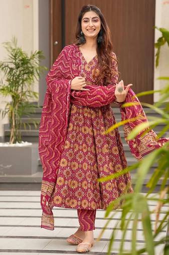 Multi color muslin digital print designer salwar suit