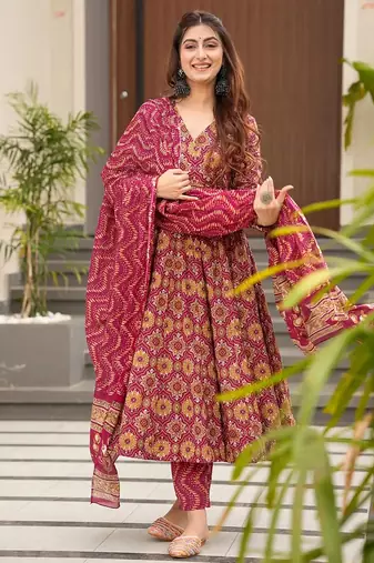 Multi color muslin digital print designer salwar suit