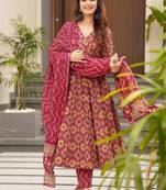 Multi color muslin digital print designer salwar suit