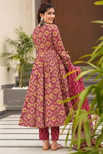 Multi color muslin digital print designer salwar suit