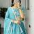 Amazing Blue Bead Embroidery Georgette Event Wear Lehenga Choli