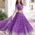 purple vichitra silk lehenga with zari work