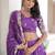 purple vichitra silk lehenga with zari work