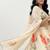 off white georgette floral lehenga choli