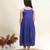 Blue printed cotton dress