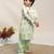 White printed cotton kurta set