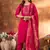 Pink embroidered marina silk kurta set with dupatta