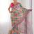 Multicolour digital printed georgette saree set