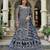 Navy blue senhora dresses festive special ready-made anarkali suit