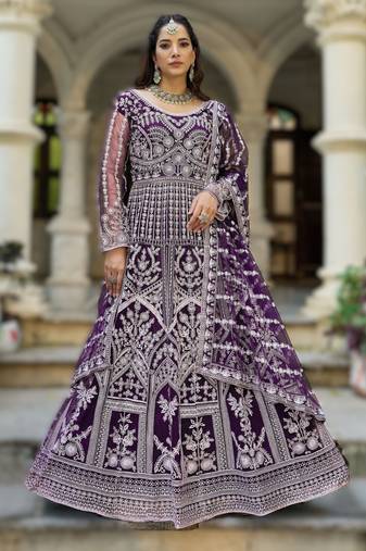 Pink senhora dresses festive special ready-made anarkali suit