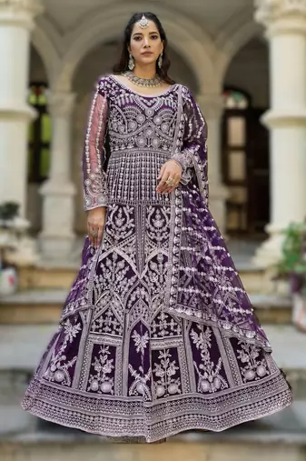 Pink senhora dresses festive special ready-made anarkali suit