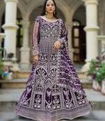 Pink senhora dresses festive special ready-made anarkali suit