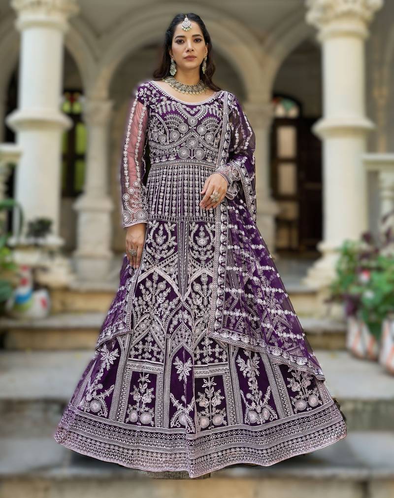 Pink senhora dresses festive special ready-made anarkali suit