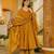 Mustard maslin heavy digital printed kurta set with dupatta | designer festival & party wear fully stitched suit