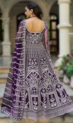 Pink senhora dresses festive special ready-made anarkali suit 2