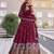 maroon vichitra silk lehenga with sequins work