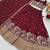 maroon vichitra silk lehenga with sequins work