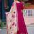 Rani pink premium readymade faux georgette gown with soft silk dupatta