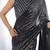 Silver premium celebrity inspired multicolor sequins georgette saree with embroidered satin banglori blouse