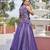 purple gold crush embroidered lehenga choli