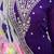 Purple premium designer faux georgette gown with soft silk dupatta