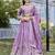 purple vichitra silk lehenga with embroidery