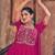 Pink embroidered georgette anarkali-salwar-kameez
