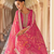 Pink embroidered silk sharara salwar kameez