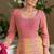 Pink embroidered georgette anarkali-salwar-kameez