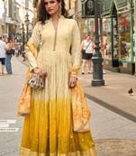 Cream embroidered silk silk-salwar-kameez