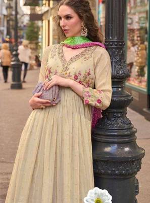 Cream embroidered silk silk-salwar-kameez 2