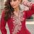 Red embroidered silk party-wear-salwar-kameez