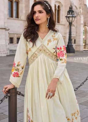 Cream embroidered silk party-wear-salwar-kameez 3