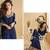 Navy blue embroidered silk wedding-salwar-kameez