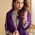Purple embroidered silk wedding-salwar-kameez