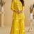 Yellow embroidered silk wedding-salwar-kameez
