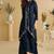 Navy-blue embroidered silk pakistani-salwar-kameez
