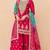 Pink embroidered silk sharara salwar kameez