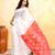 Women's white embellished cotton blend jamdani saree