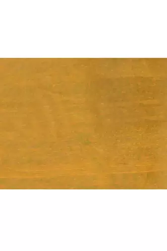 Women's yellow embellished cotton blend embroidery saree
