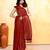 maroon embellished cotton blend zari check handloom saree